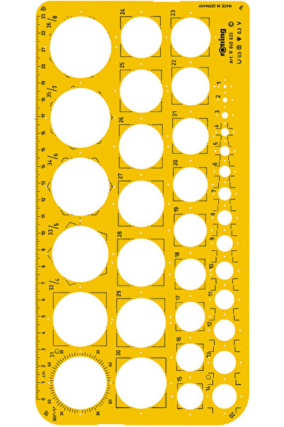 Rotring Circle Template 1-36 mm, S0221691