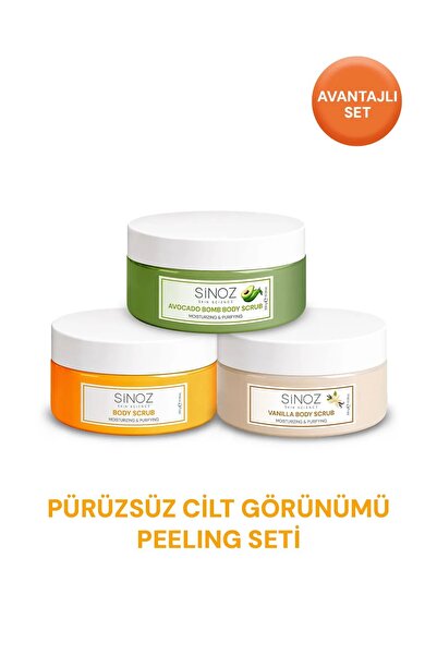 SİNOZ Pürüzsüz Cilt Görünümü Peeling Seti