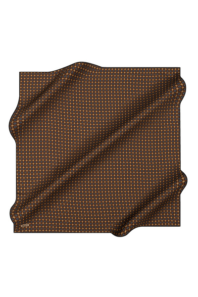 Aker Yellow 90X90 Silk Twill Scarf