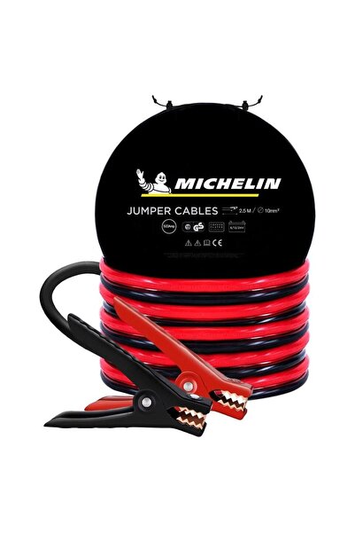 Michelin ML4002 6V/12V/24V 500AMPER 2,5metre 10MM² Akü Takviye Kablosu