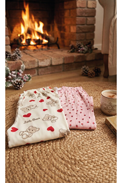 chiara grazia 2-Piece Seasonal 2-Strand Cotton Pajama Bottoms