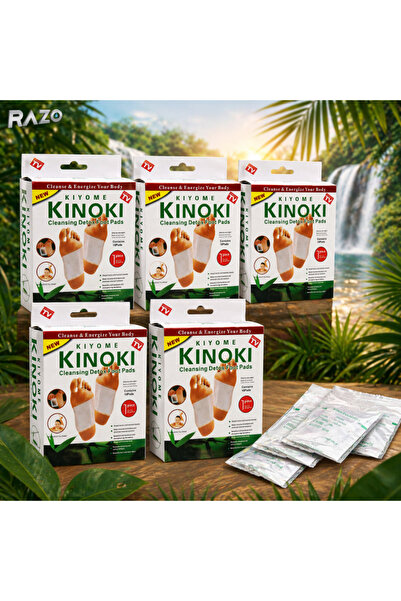 Razo Set 5 pachete plasturi detox pentru picioare, Efect relaxant, Revitaliza...
