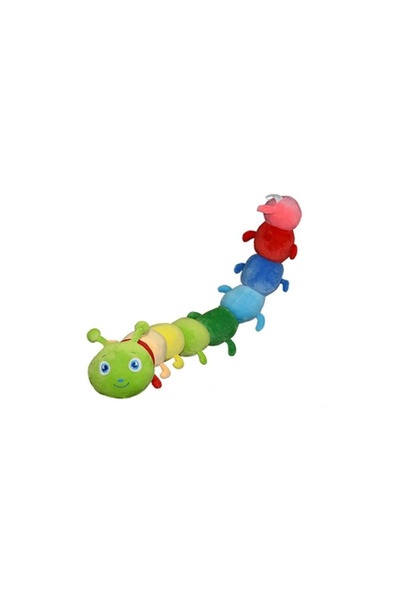 Eco Lounge Peluş Renkli Tırtıl Yastık 75cm