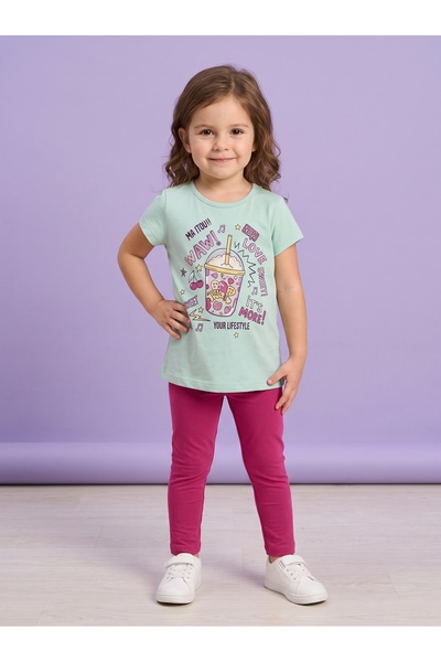 KİAGU Set pentru copii, cu imprimeu cu personaje, tricou cu mânecă scurtă, cu...