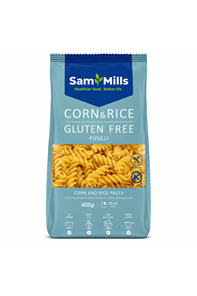 Sammills Paste spiralate din porumb și orez, fără gluten, Sam Mills, 400 g
