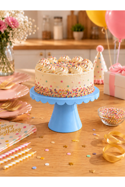 Mazaka Studio Pasta Standı 25 Cm Cupcake Standı - Dekoratif Sunum Standı Kura...