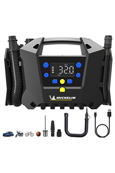 Michelin MC34259 Dijital Basınç Göstergeli Şarjlı Lastik Pompası 11.1VOLT/2.5...