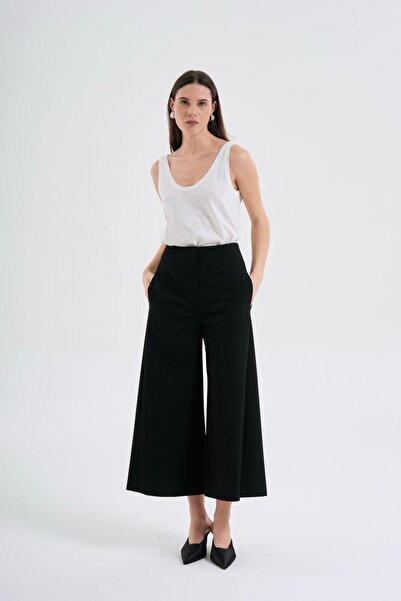 Beauty Omelette Siyah Culotte Pantolon