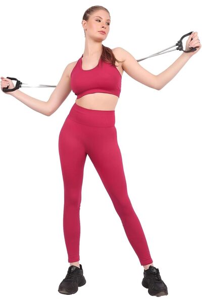 Okapi Seamless Sports Bra for Women - Racerback Padded Gym Top, Wire Free Ful...