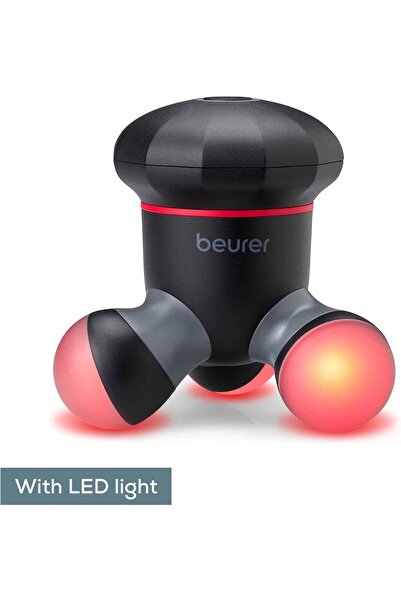 Beurer MG 18 Mini Handheld Electric Massager for Gentle Vibration Massager | Ideal for Back, Neck, Arms and Legs | LED Light | Portable | Black | 3 Years Guarantee