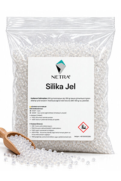 NetraKompozit Silika Jel 1 KG – Nem Alıcı Rutubet ve Küf Önleyici Kurutucu Be...