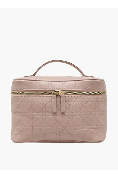 FAV Quilted Makeup Bag with Handle