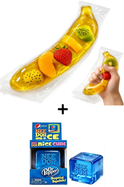 Pofika Needoh Pepsi Cube Sukuşi & Muz Needoh Squishy 2'li Paket – Slow Rising...