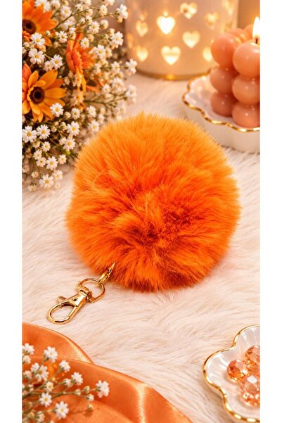 Turuncu Peluş Anahtarlık