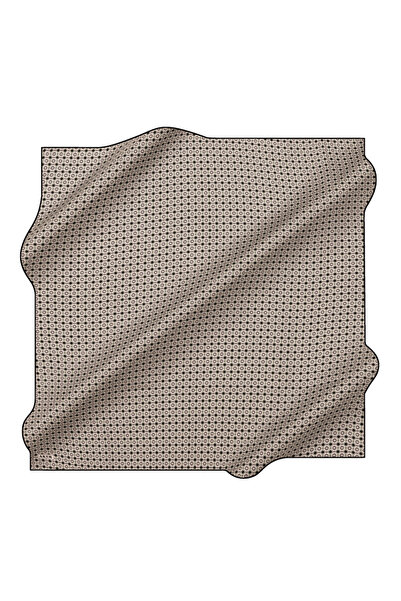 Aker Beyaz 90X90 İpek Twill Eşarp