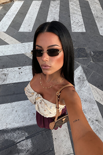 Goldmine Unisex Premium Yılan Detaylı Serpente Güneş Gözlüğü UV400 | Kılıf ve Silme Bezi Hediyeli