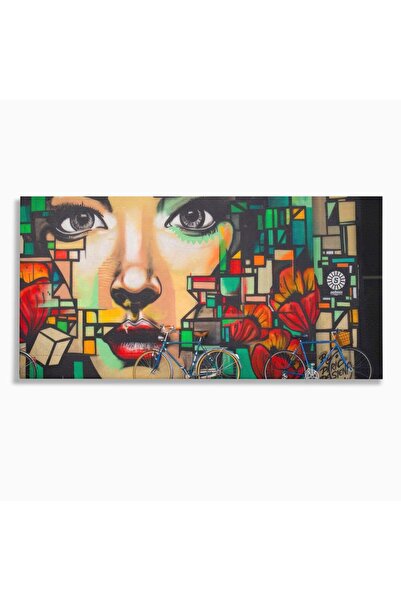 Luxcanva Tablou Canvas Graffiti Wall Art 60x120 cm pe Sasiu Lemn Camera Copil...