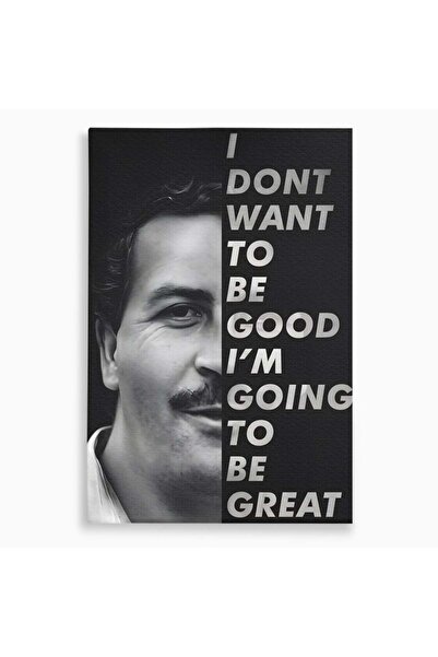 Luxcanva Tablou Canvas Pablo Escobar 80x120 cm pe Sasiu Lemn Birou Columbia B...