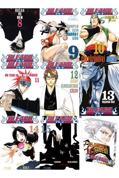 Gerekli Şeyler Yayıncılık BLEACH 8-9-10-11-12-13-14-15-16 SET (KD 9 KİTAP GEREKLİ ŞEYER MANGA SET - POSTER + AYRAÇ HEDİYELİ)