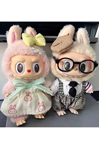tmtoysandmore Pop Mart Kıyafetli Labubu Peluş Oyuncak Süpriz Paket Labubu Orj...