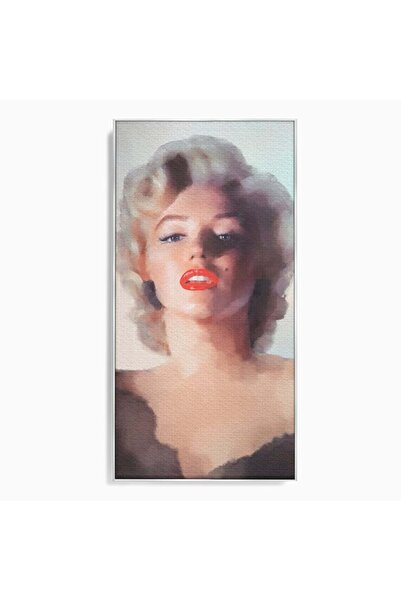 Luxcanva Tablou Canvas Marilyn Monroe 120x60 cm cu Rama Argintiu Living Actri...