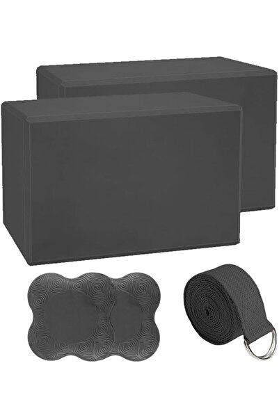 GENERAL 5 Pack Yoga Blocks Set with Knee Pads & Strap, High Density EVA Non S...