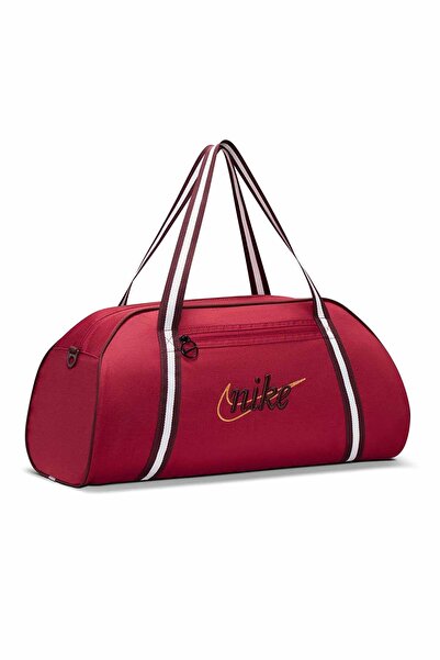 Nike Unisex Bordo Spor Çantası Omuz Askılı Günlük Antrenman Seyahat Çantası 51x33x23 cm