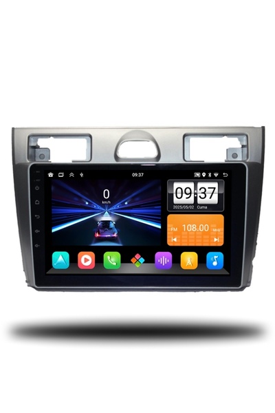 SNP Serisi Ford Fiesta Connect Uyumlu 9" Multimedya Android Teyp (4-64 GB) + Kamera Hediyeli