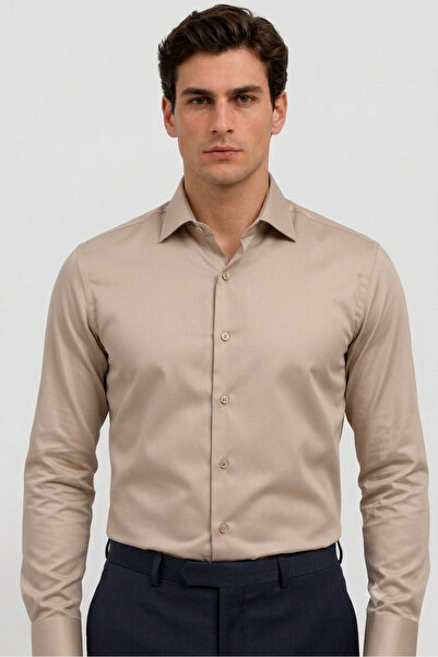 Zikuv Slim Fit Uzun Kollu Kolay Ütülenebilir Ter Konforu Sağlayan Kravatlık D...
