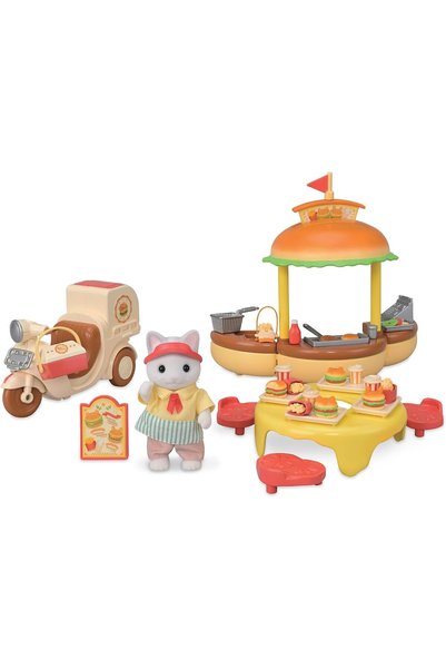 Epoch Familiile Sylvanian - Stand de Hamburgeri