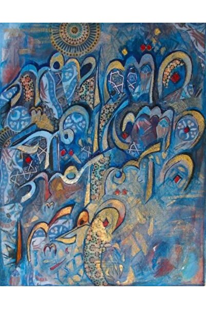 iğne izi 5d Elmas Boncuk Taş Işleme Mozaik Goblen Kit Kanvas Tablo 50X40cm GC...