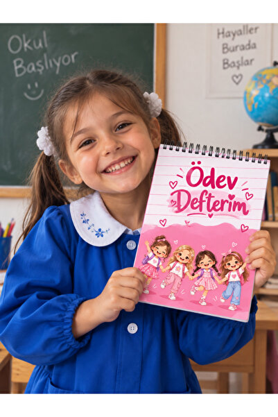 Pembe Yayınevi Ödev Defteri Spiralli – Öğrenciler İçin Günlük Ödev Takip ve Ders Planlama Defteri