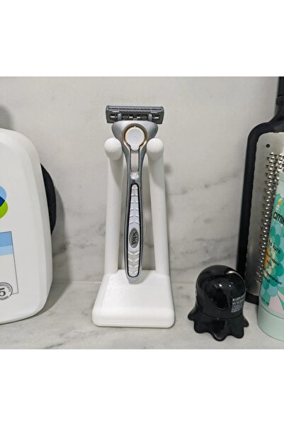 askı Allbucks Stylish and Practical Razor and Shaving Brush Stand