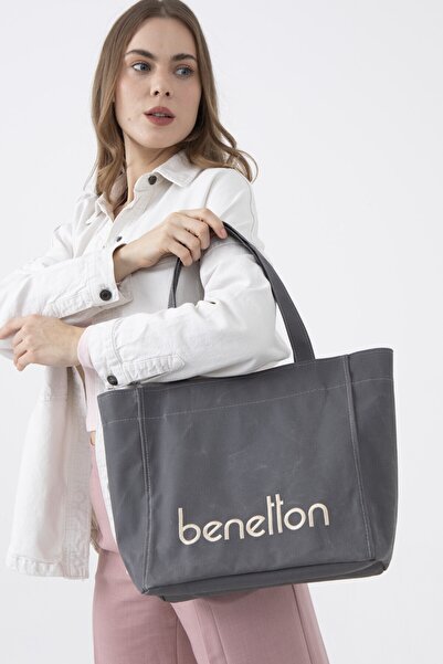 Benetton Kadın Çanta Bnt_1163 Gri