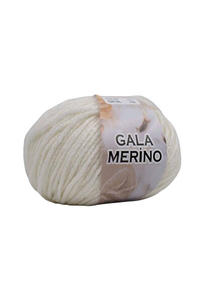 Gala Export Surplus Merino Wool Cashmere Yarn 50 Gr 100 m - White