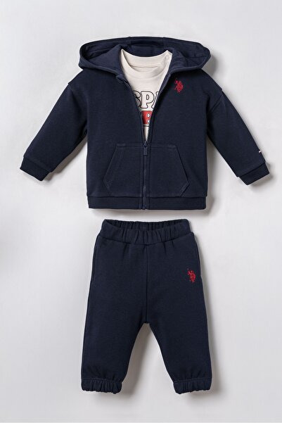U.S. Polo Assn. Set de trei piese pentru bebeluși
