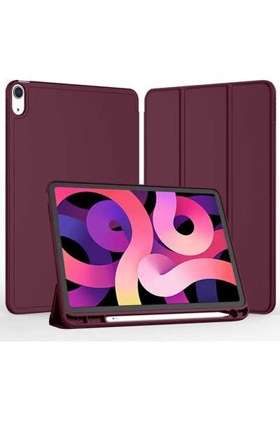 Five e Apple iPad Air 5 10.9 (2022) ile Uyumlu Klyro Manyetik Standlı Kalemli...