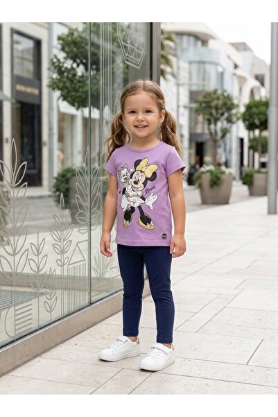 KİAGU Children's Set Character Printed Crew Neck Short Sleeve T-Shirt Legging...