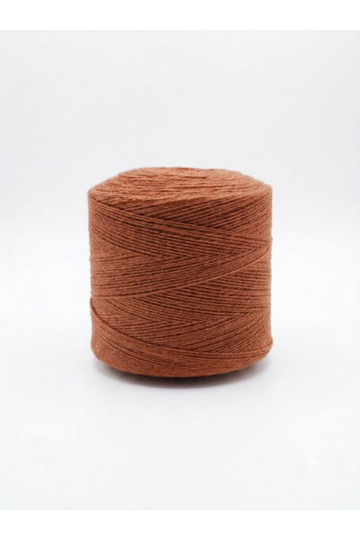 Bevella Macrame Cord 1 kg Pamuklu El Örgü İpi Runner İpi- Amigurumi koton ip punch ipi motif Kiremit renk