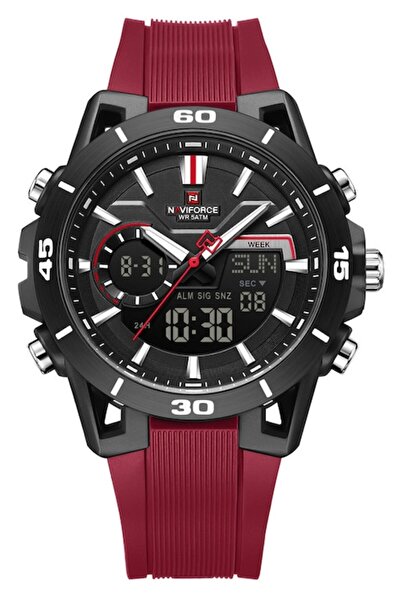 Naviforce men's wristwatch, quartz, metal case, water-resistant, elegant design