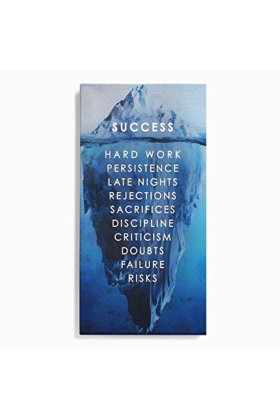 Luxcanva Tablou Canvas Ice Island 70x140 cm pe Sasiu Lemn Motivational Succes...