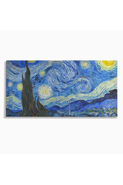 Luxcanva Tablou Canvas Noapte Instelata 120x60 cm pe Sasiu Lemn Vincent van G...