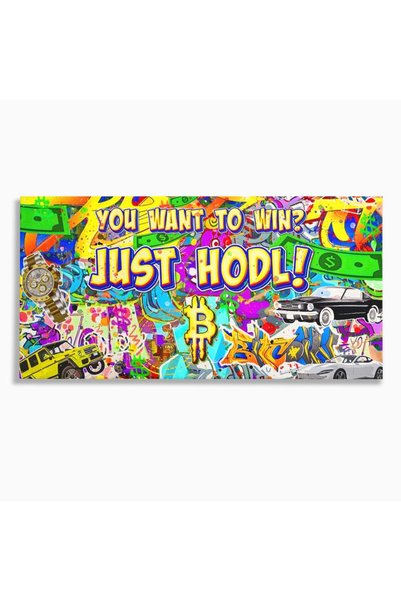 Luxcanva Tablou Canvas You Want To Win 120x60 cm pe Sasiu Lemn Bitcoin Cash A...