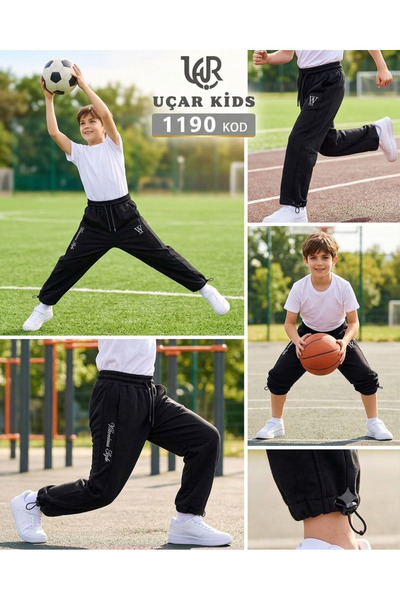 UÇAR KİDS Boy's School Track Pants