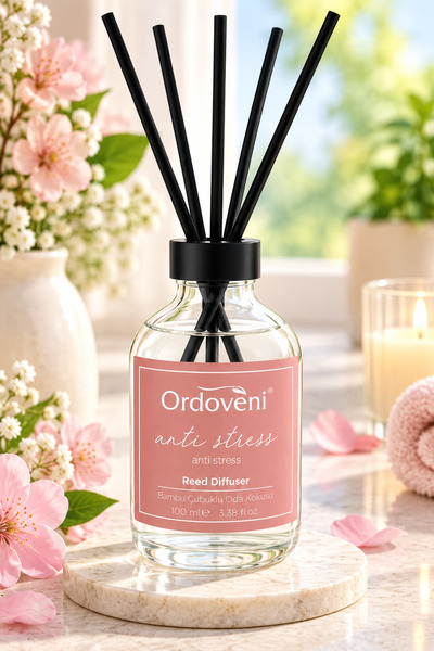 OrdoVeni Anti Stress Kokulu Bambu Çubuklu Oda Kokusu 100 ML | Ferah ve Rahatl...