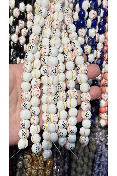 GORDON AKSESUAR 15 mm Şans Kedisi Seramik Boncuk 5’li Set – Maneki Neko Takı ...