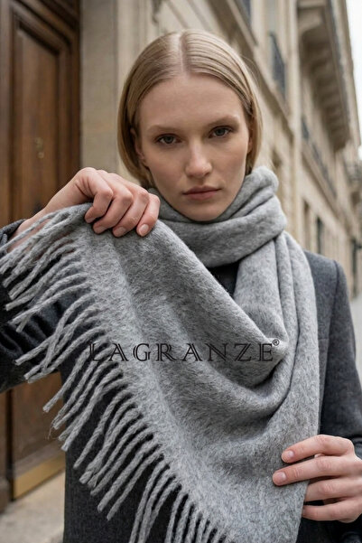 LAGRANZE Extra Soft Textured Women's Scarf/ Shawl with Tassel Detail