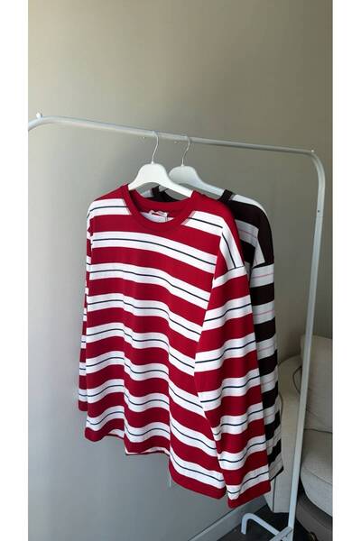 ELLA Renkli Çizgili Sweatshirt