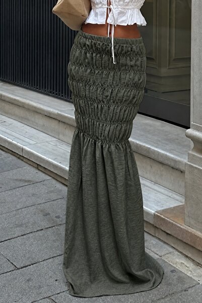 World Fashion Trends 12955 ΚΑΚΙ ΦΟΥΣΤΑ ΜΑΞΙ ΜΕ ΡΙΓΕΣ ΚΑΙ ΣΟΥΡΕΣ