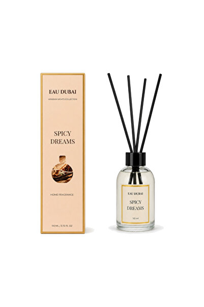 Eau Dubai Освежител за стая с пръчици, Пикантни мечти, ЕAU Дубай, 110 мл